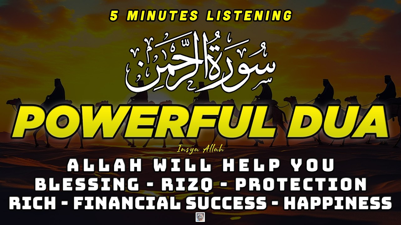 POWERFUL EVENING DUA | BEAUTIFUL DAILY DUA to ATTRACT BLESSINGS & SOLVE ALL PROBLEMS | AR RAHMAN