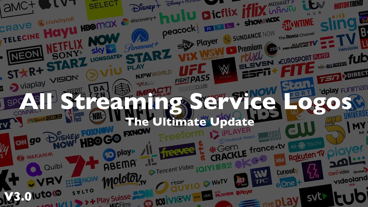 All Streaming Service Logos (THE ULTIMATE UPDATE 3.0)