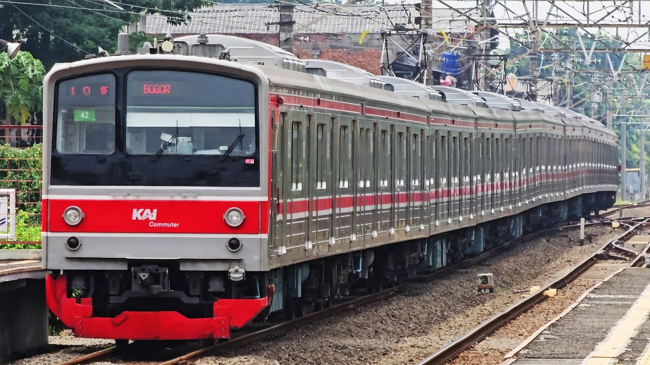 [4K] Stasiun Pasar Minggu: Kompilasi KRL JR 205 Rheostatik, JR 205 VVVF | Commuter Line Lin Bogor