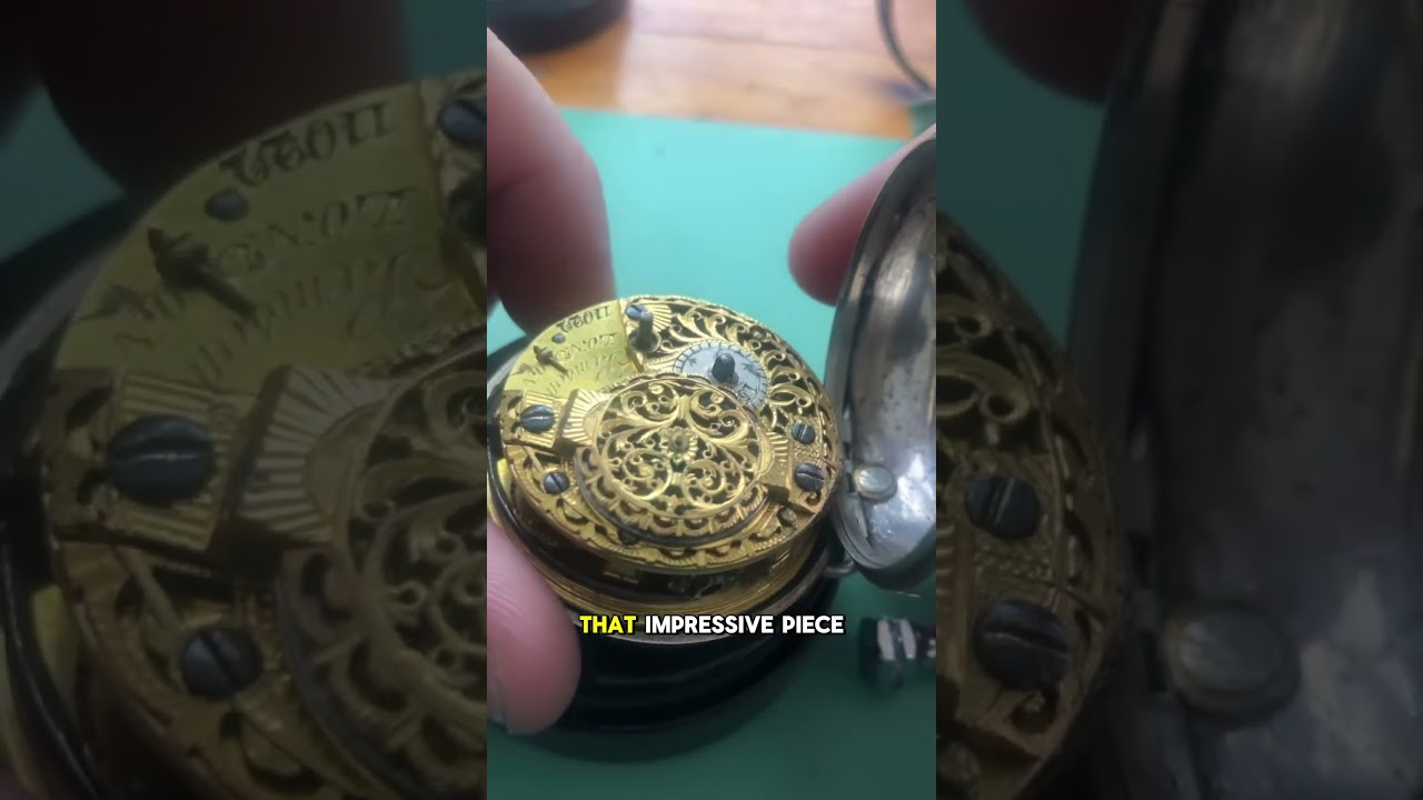 Opening a Handcrafted Antique Pocket Watch 