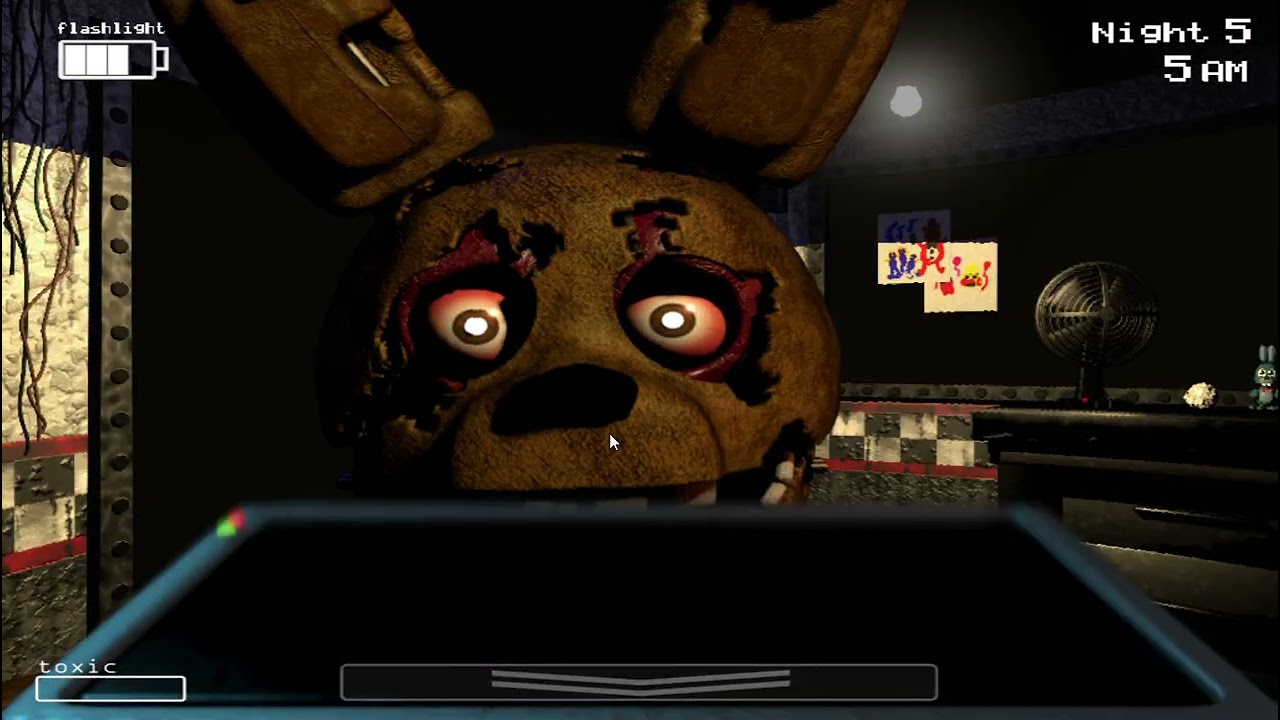 FNAF 3 Beta - Night 5 + Minigame (+ Game Completed)