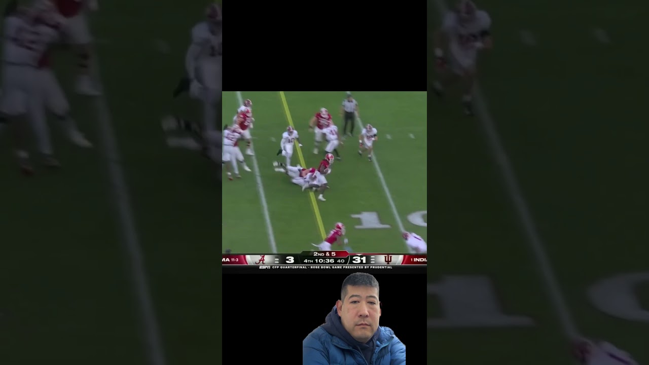 Alabama vs Indiana Rose bowl BLOWOUT! GAME OVER! 