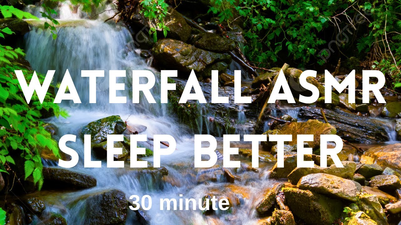 Waterfall ASMR for Sleep | Soft Running Water Sounds