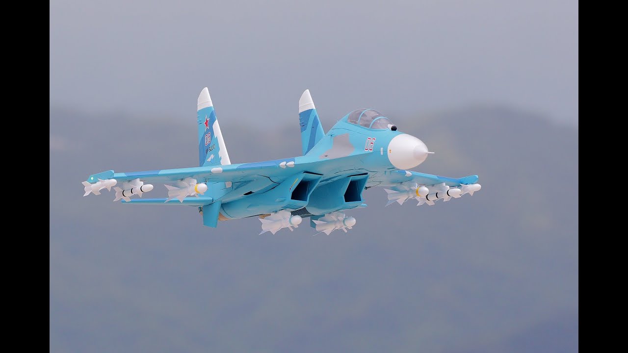 FMS 雙70mm SU27 / 蘇凱27 竹田飛場 全掛載首飛