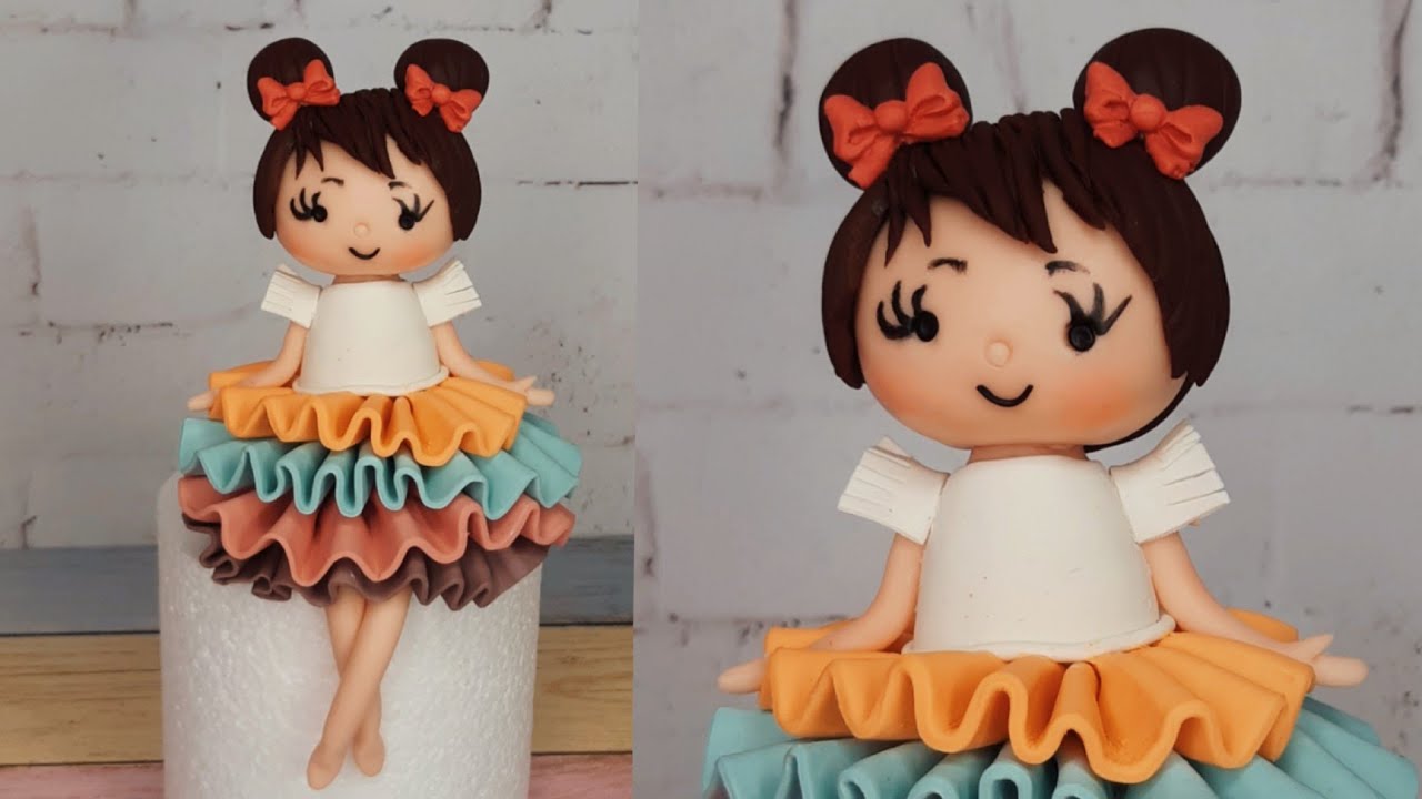How to Make a Fondant Doll Head / Step-by-Step Tutorial/Easy Fondant Doll Head