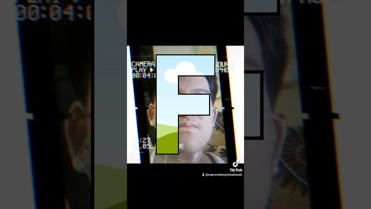 TikTok Video Comic 1 (Canva) LETTER F FRAME (STYLE 1)