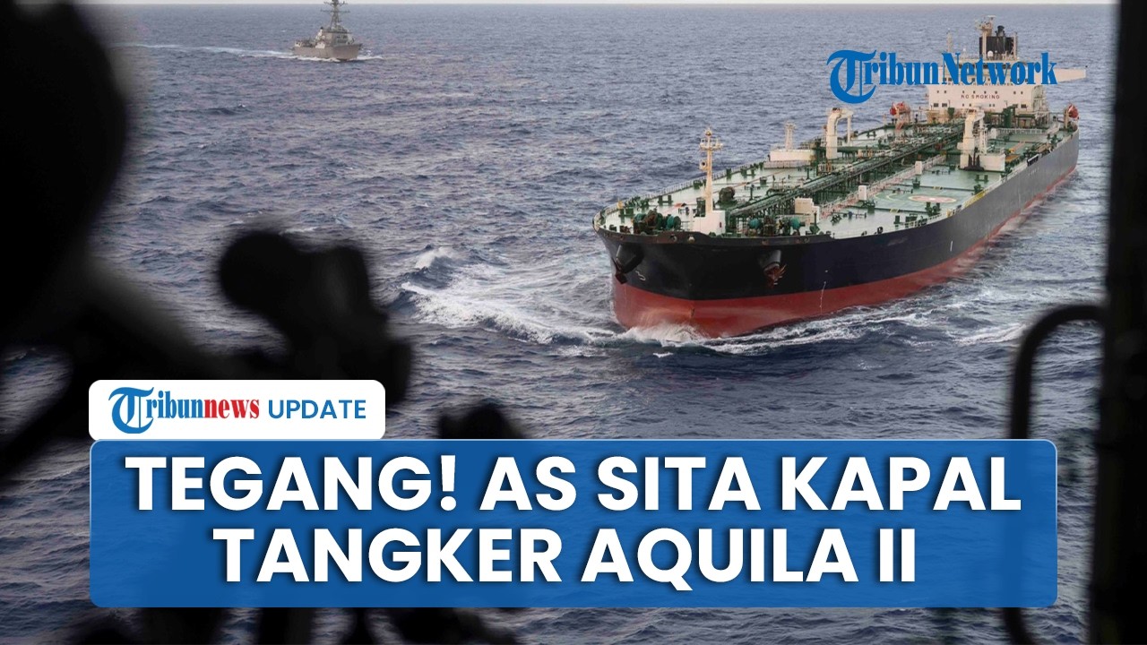 Detik-detik Militer AS Sita Kapal Tanker Minyak Aquila II, Sidak Lewat Heli Bersenjata Lengkap