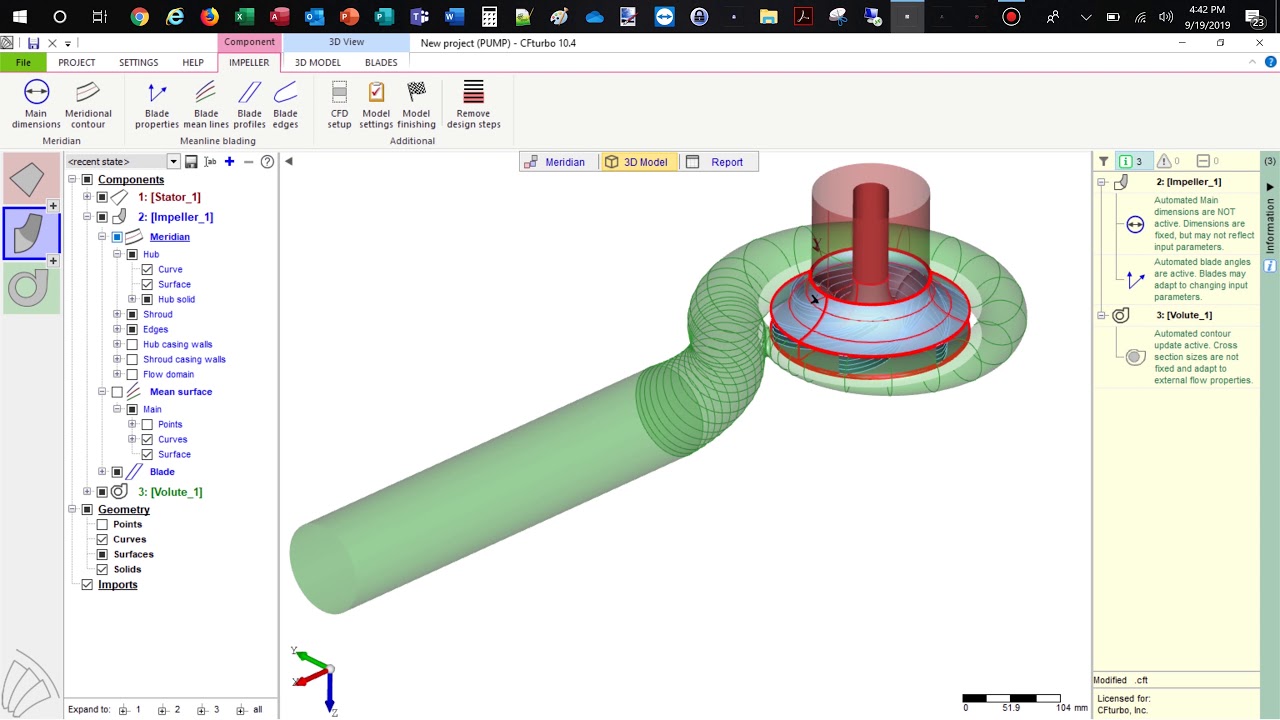 CFturbo Demo on Centrifugal Pump Design and Simulation