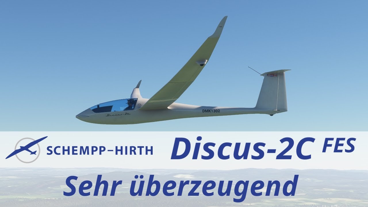 Got Friends Discus-2C FES | Toller, einfacher und eigenstartfähiger Segelflieger | MSFS 2020