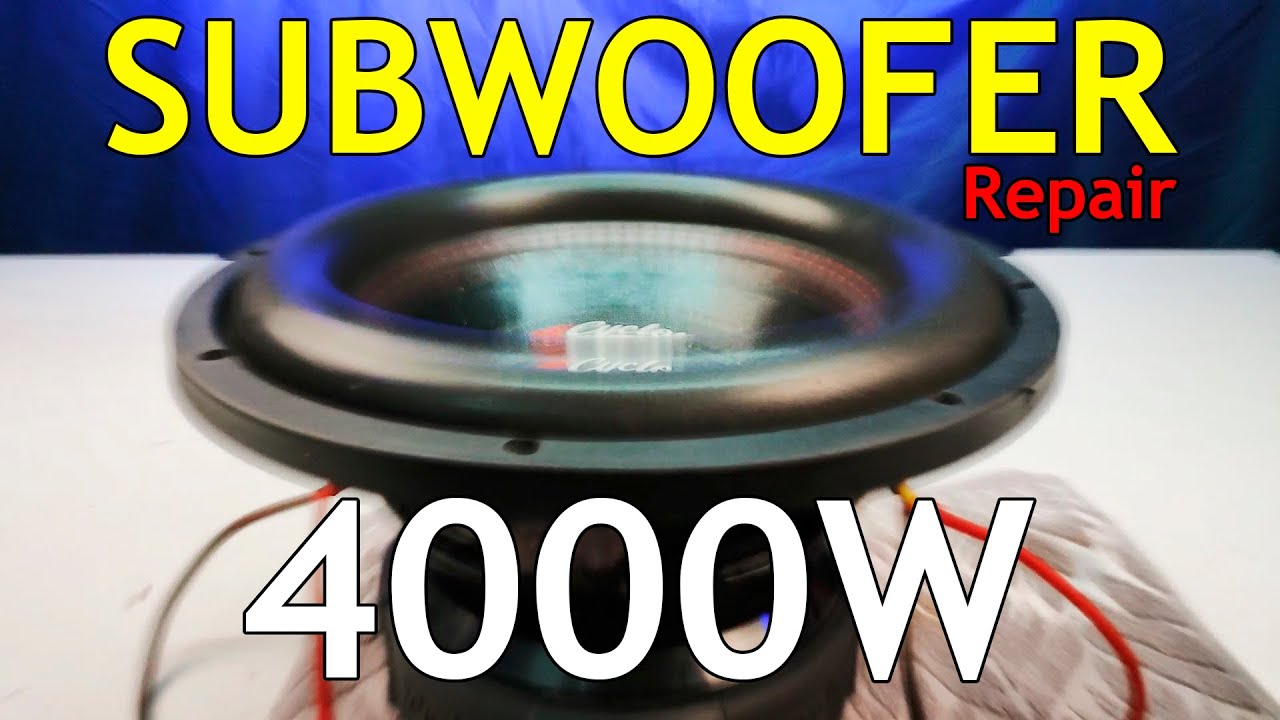 CAR SUBWOOFER REPAIR.  Repair powered subwoofer / Rehabilitate perfect of every detail