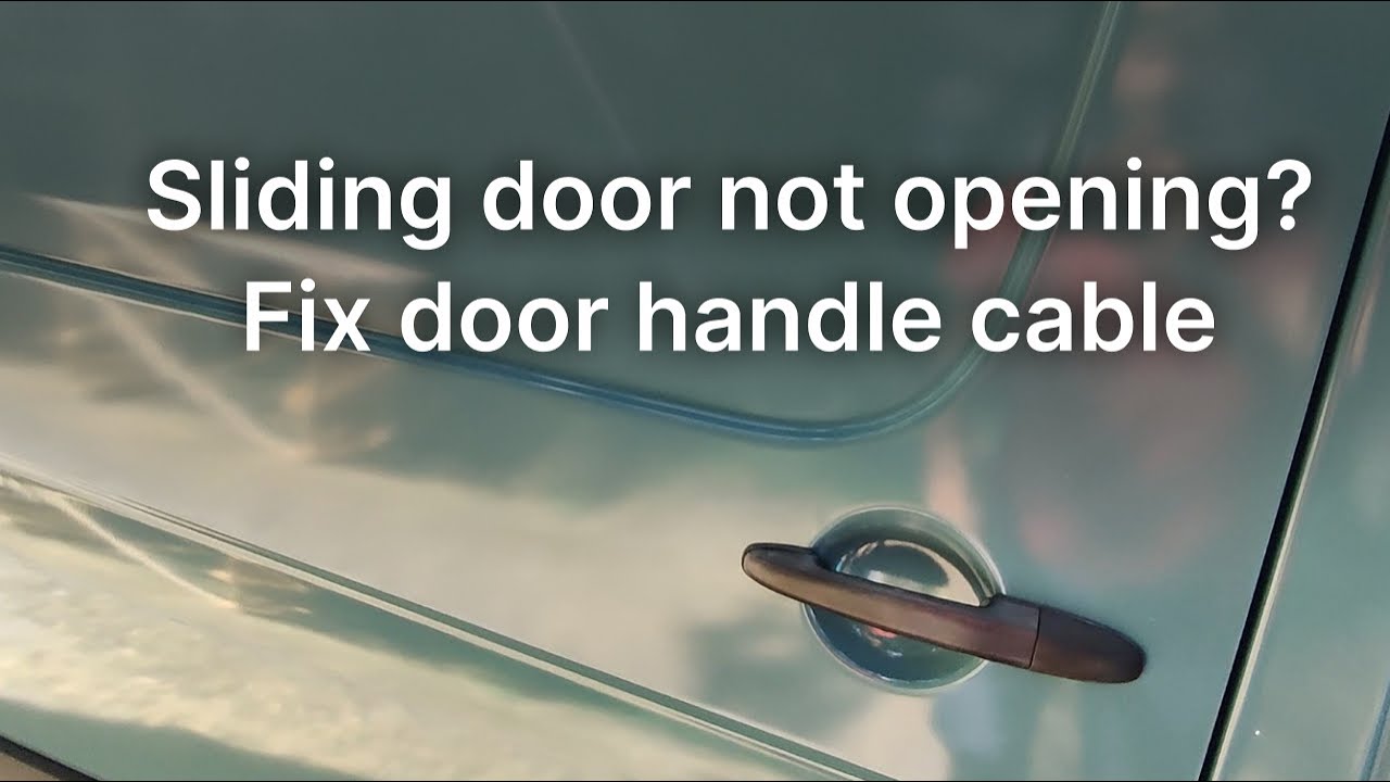 Fix sliding door not opening! Sprinter van