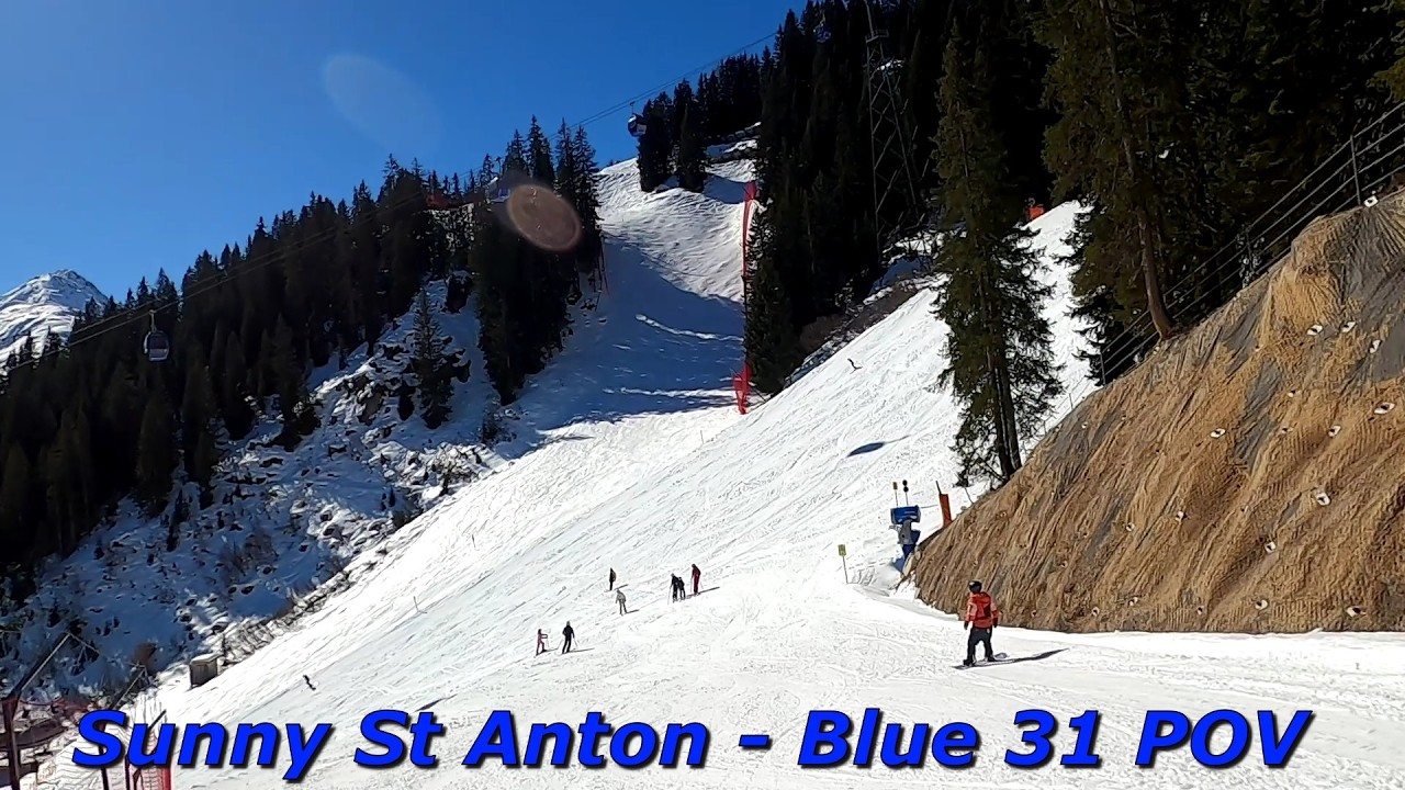 St Anton Blue 31 Skiing GoPro HD | Sunny Arlberg Austria March 2025 POV