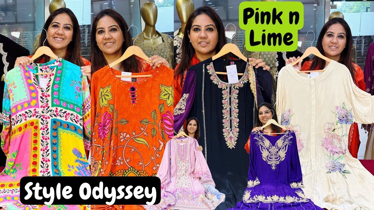 Stunning Cord Sets, Kaftans, Capes, Drapes, Cotton,Mul Chanderi & Party Wear Suits at Pink n Lime.