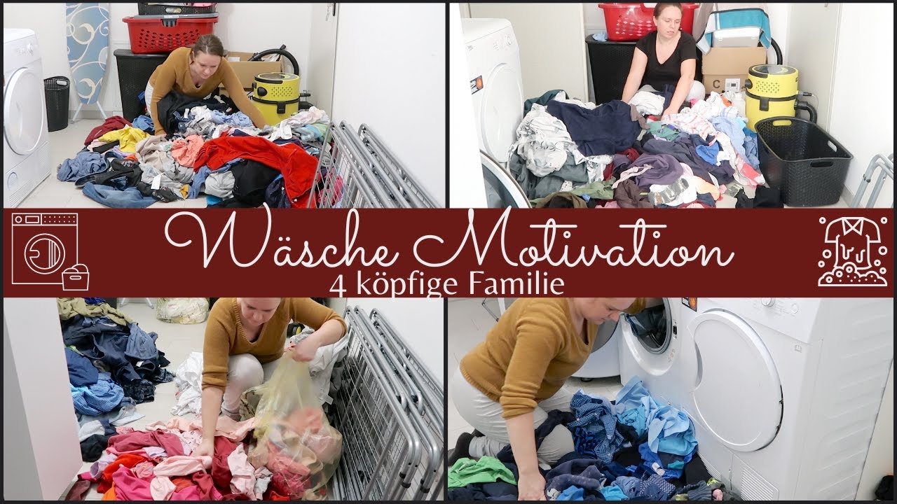 Waschmotivation 2023 / Wäschetag/Laundry deutsch/ Wäscheberge/ Clean with me/ Aufräum motivation