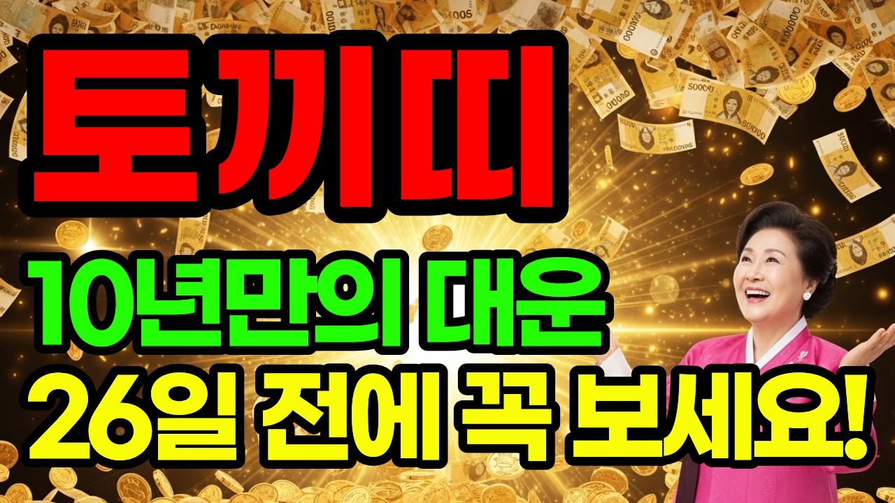 토끼띠 51·63·75·87·99년생 2월 19일·23일·26일 이 3일 놓치면 경악합니다 ㅣ 10년 만의 대운 자식복·말년복 한꺼번에 터집니다