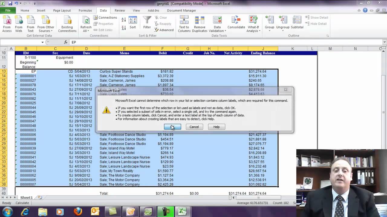 Contractor Reporting... Extracting data from your MYOB file