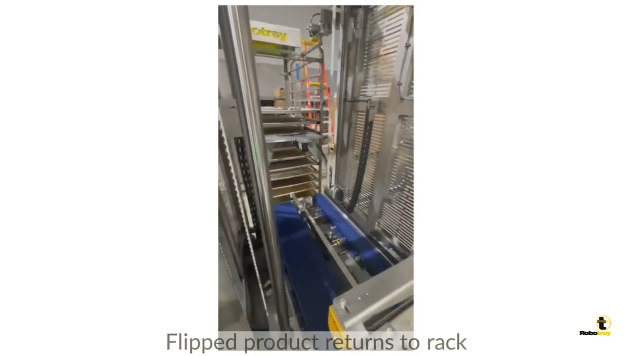 RoboTray Unloader + Dough Flip + Loader