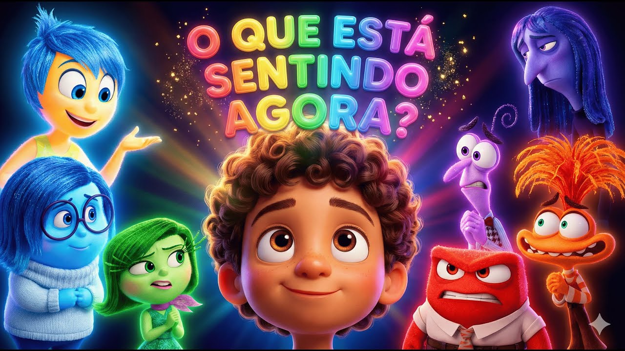 O que o Otávio está sentindo agora? 🌈 Aprendendo as Emoções! (Inside Out Kids)