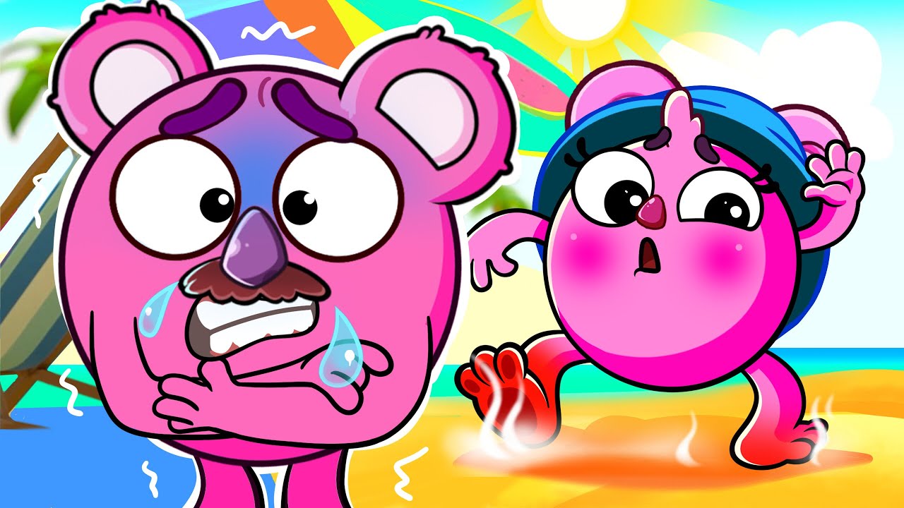 Beach Day! 🏖️ Learn Hot and Cold! | Little Angel Kids Songs & Nursery Rhymes | BZ Club #forkids