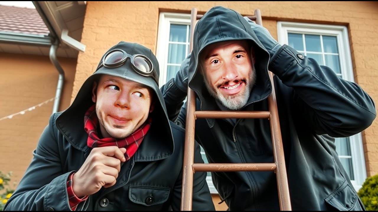 OKRADAMY STAREGO DZIADA PRZY UŻYCIU DRABINY | CRIME SIMULATOR #3 @PAPAPLAGA
