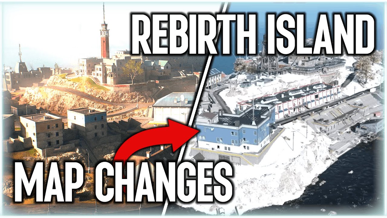 REBIRTH ISLAND COMPARISON: Old vs. New Map (Snow Rebirth Island - New POI) Rebirth Island Evolution