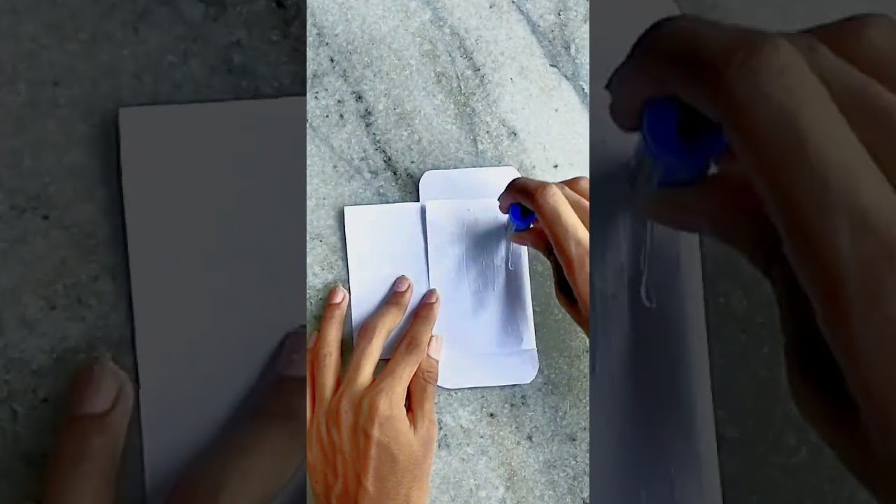 handmade pocket envelope #tutorial #craft #kawai #origami #art #diy #handmade #papercraft #shorts