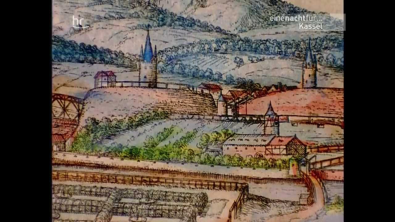 Stadtansicht von Kassel um 1572