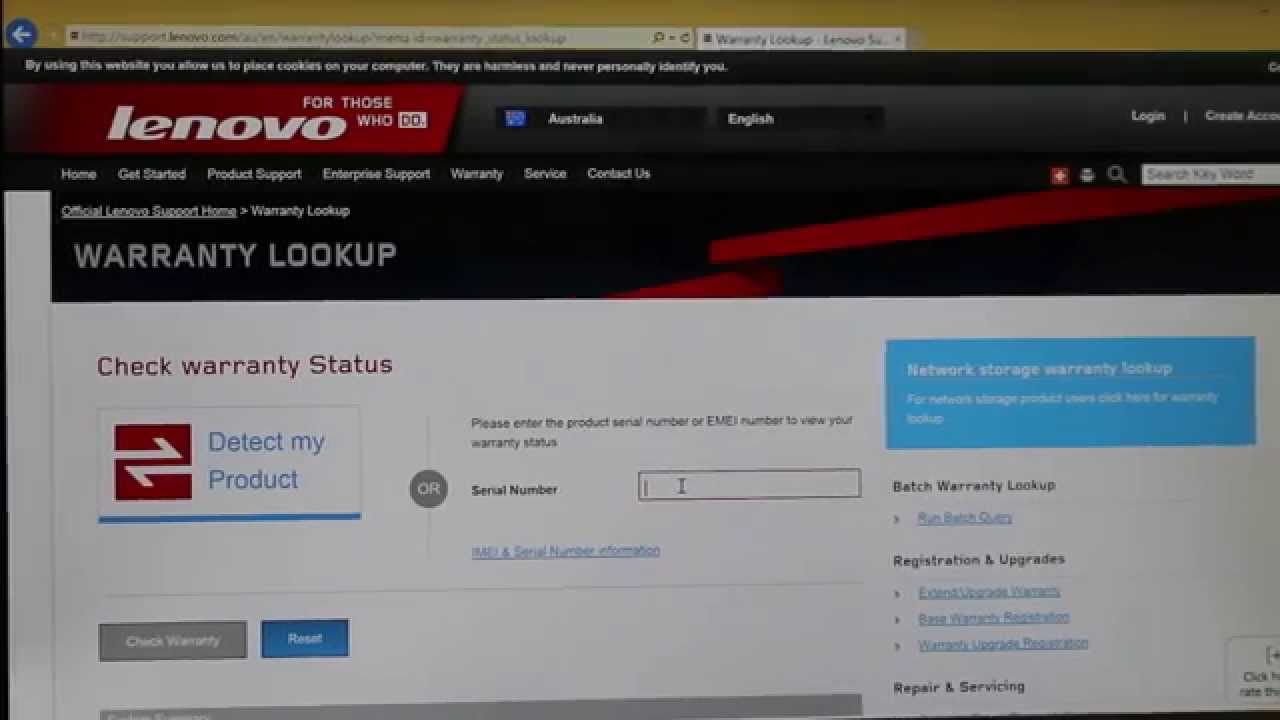 How to check the status of your Lenovo warranty