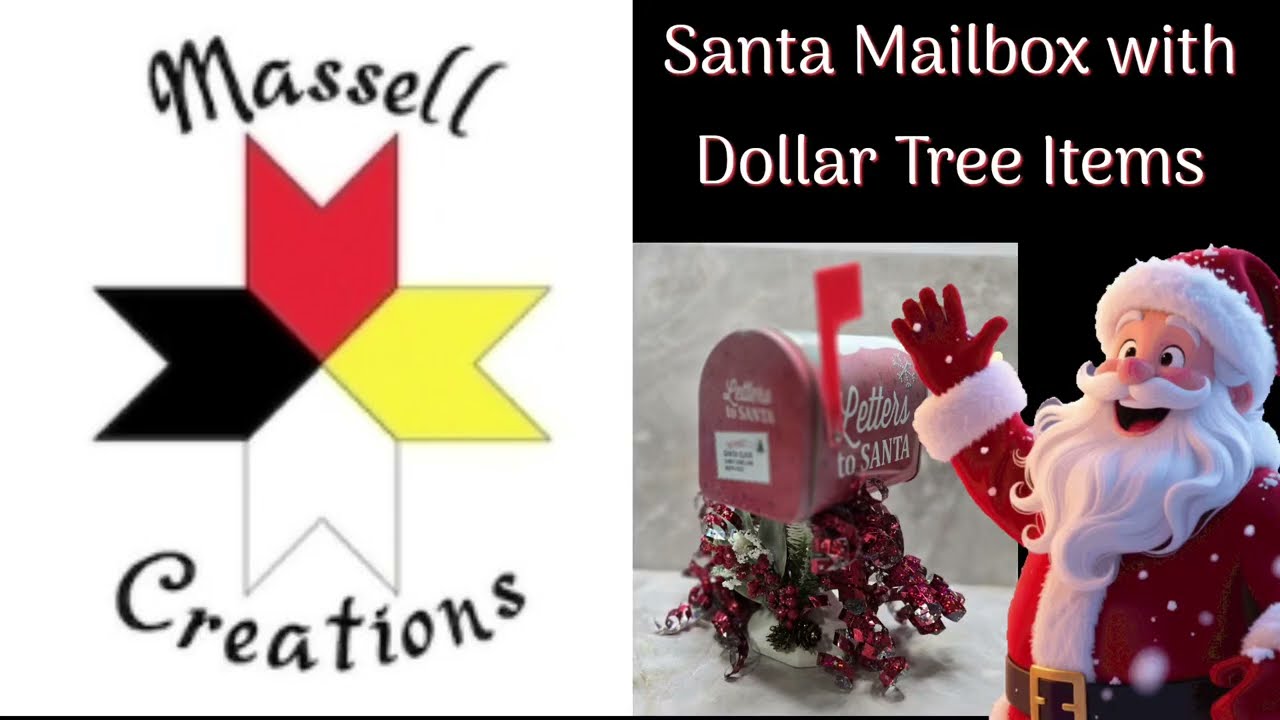 #113 Почтовый ящик Санты из товаров Dollar Tree