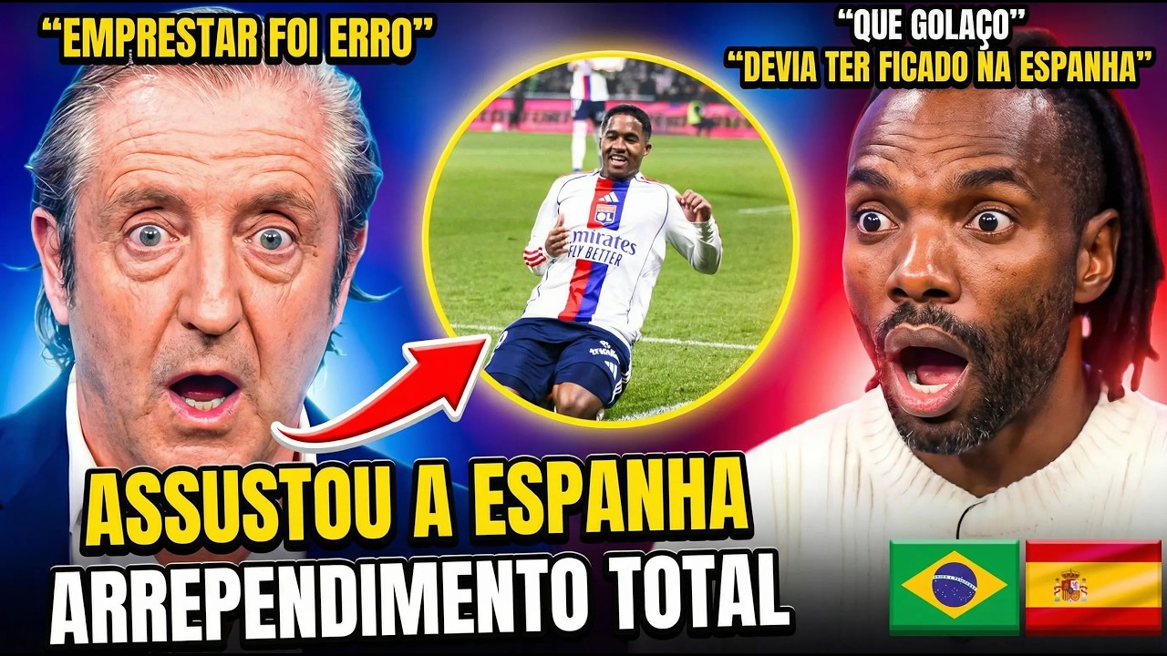 💥 ESPANHÓIS SE ASSUSTAM! ELES ENLOUQUECEM COM GOLAÇO DE ENDRICK NA FRANÇA