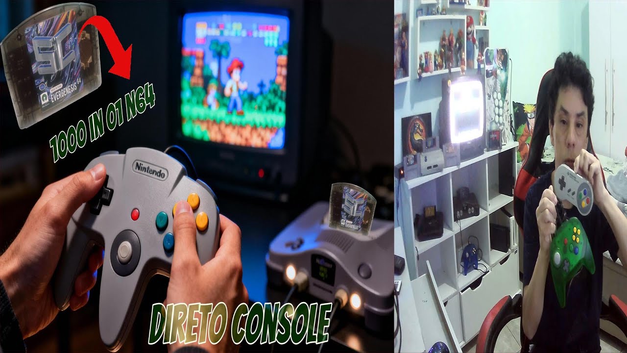 REVISITANDO Jogos Retro Aleatorio Direto Video Gamer Nintendo 64 #shorts