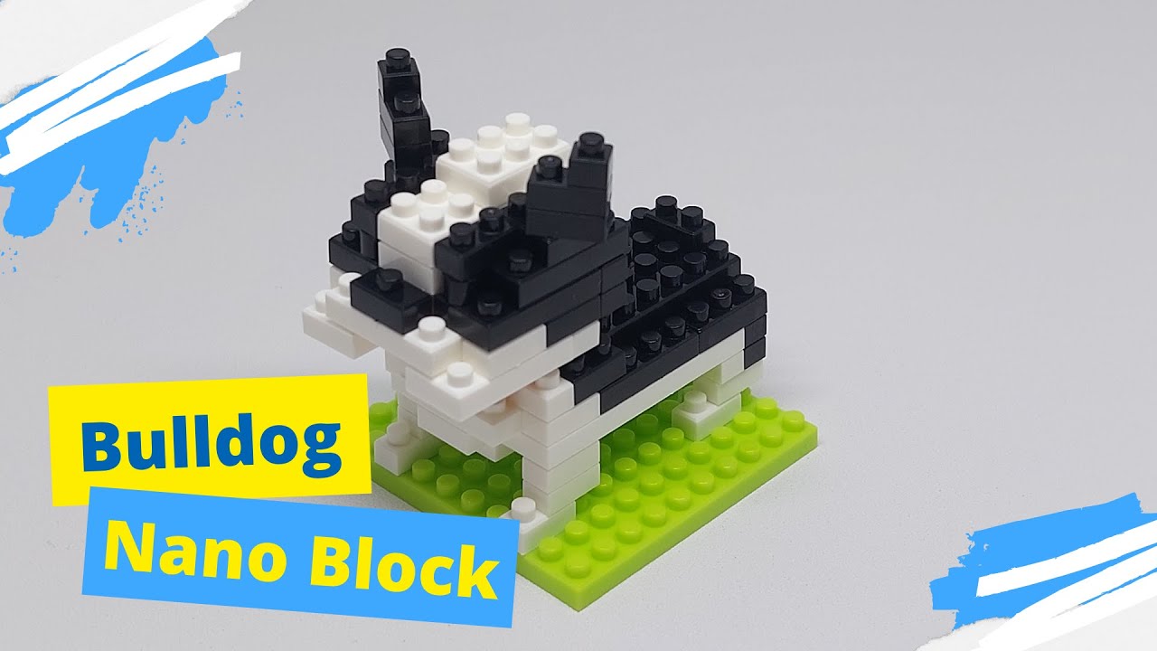 Bulldog | animal | Nano Blocks | Petit Block #build #block #brick #lego