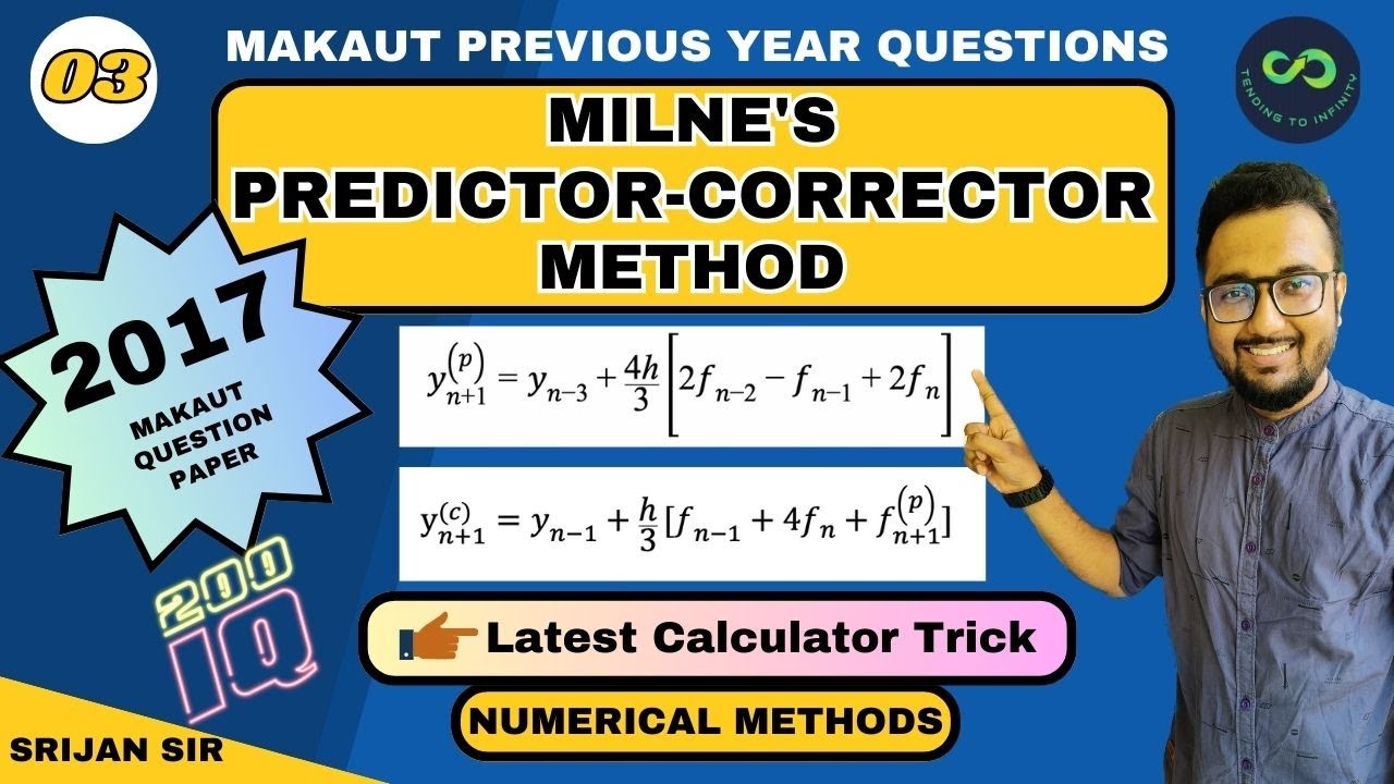 Milne's Predictor Corrector Method | Calculator Trick | Solution of Ordinary Differential Equations