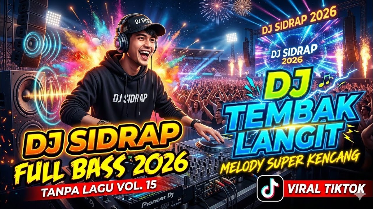 DJ BREAKBEAT SIDRAP FULL BASS 2026 TANPA LAGU VOL. 15 | DJ TEMBAK LANGIT MELODY FYP TIKTOK