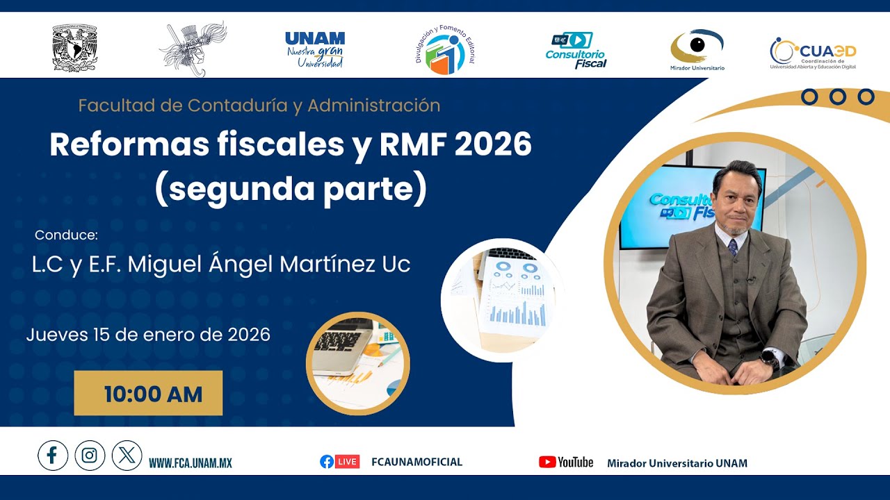 Reformas fiscales y RMF 2026 | Segunda parte