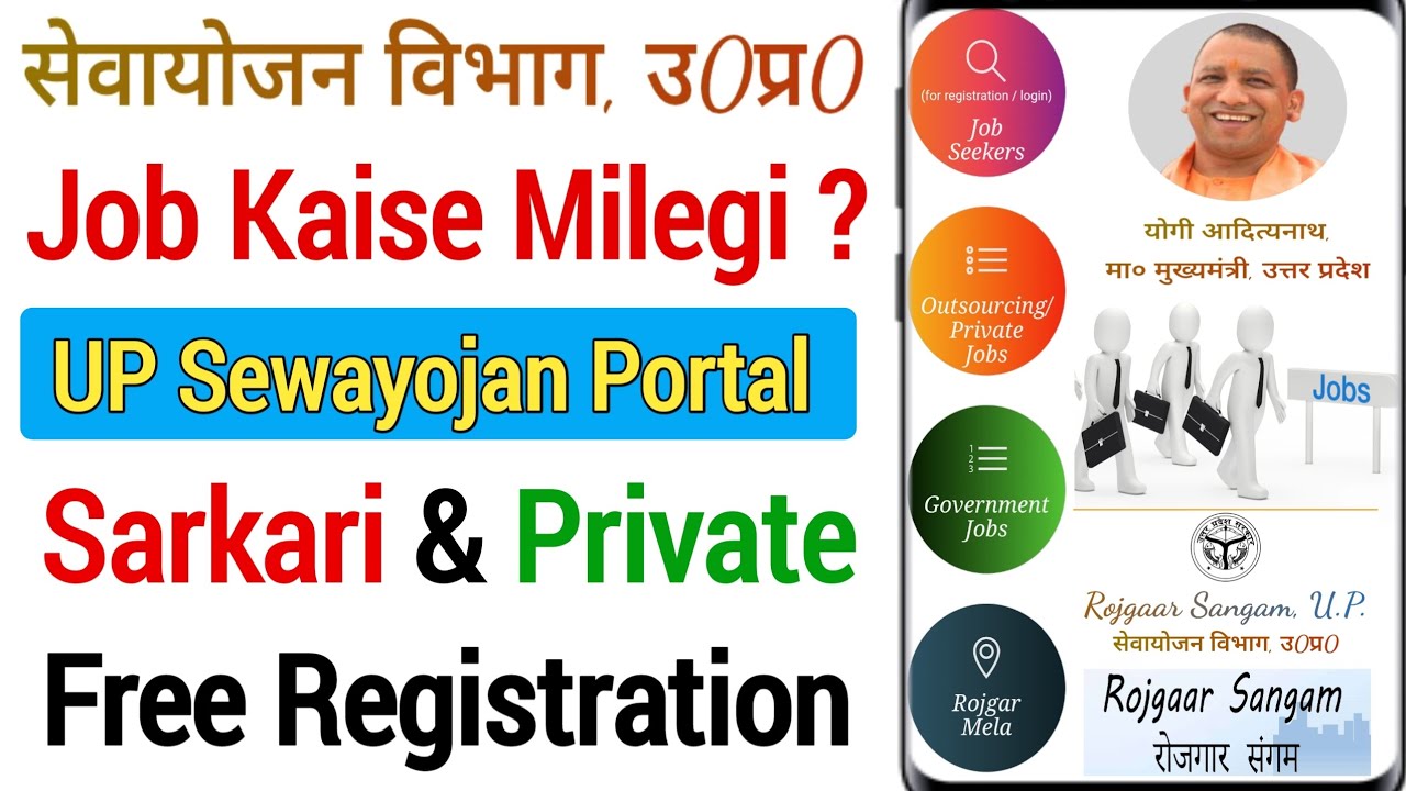 Sewayojan Portal से Sarkari & Private नौकरी कैसे मिलेगी ? UP Rojgar Sangam Portal Free Registration