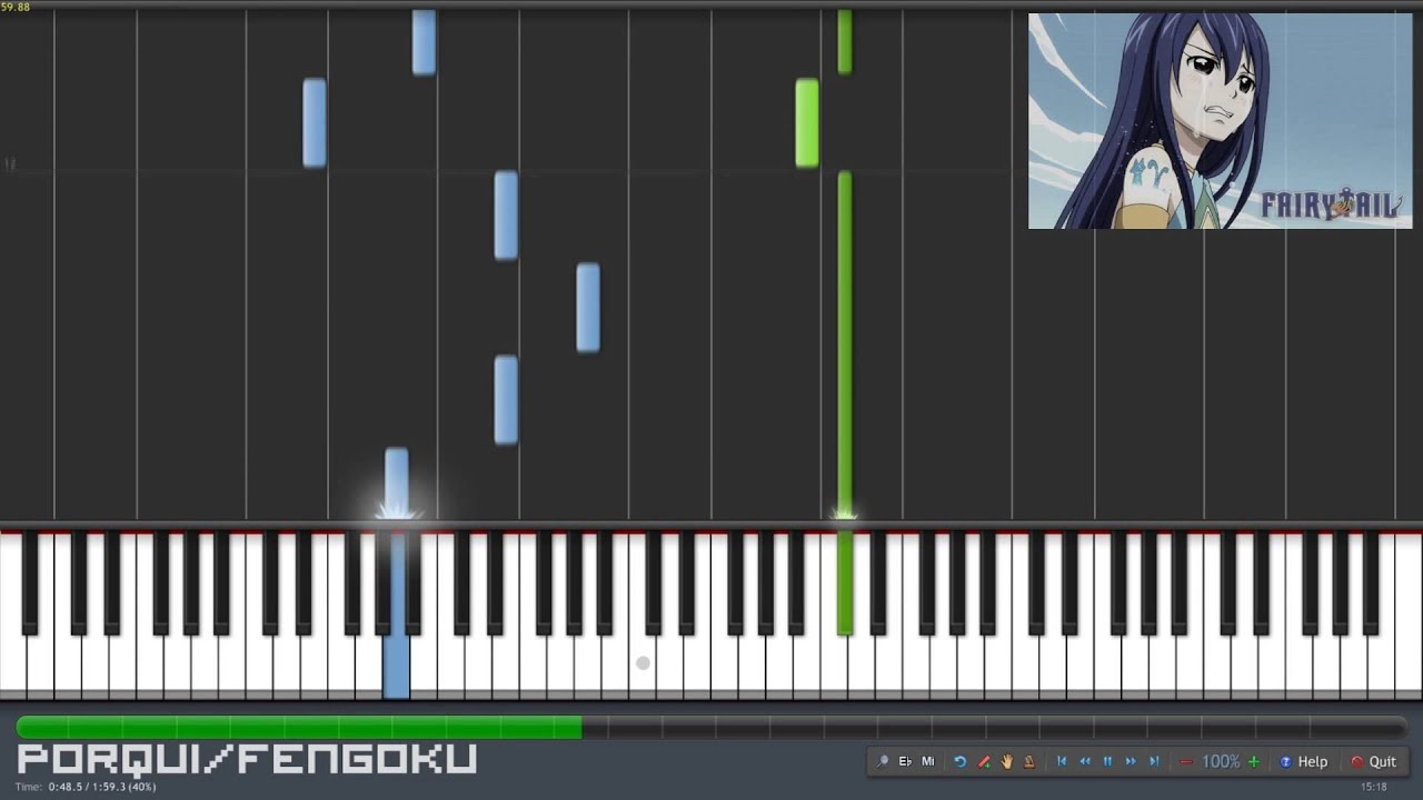 Fairy Tail - Seigi no Chikara (Synthesia)