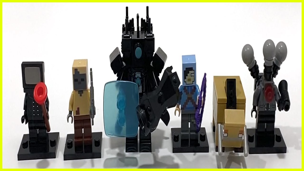 LEGO Skibidi Toilet | Upgraded Titan Cameraman | Microphone Man Unofficial Lego Minifigures