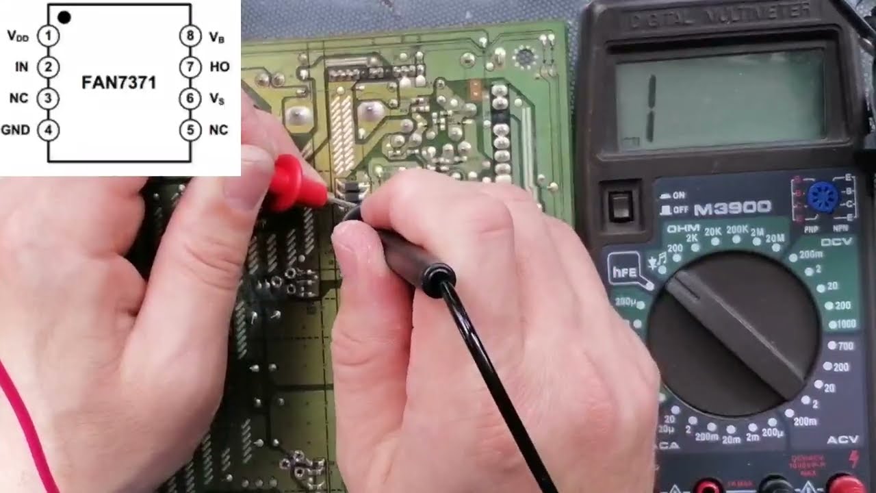 Elektronik Kart arıza tespiti, IGBT transistör ve Fan73711 entegresi sağlamlık kontrolü