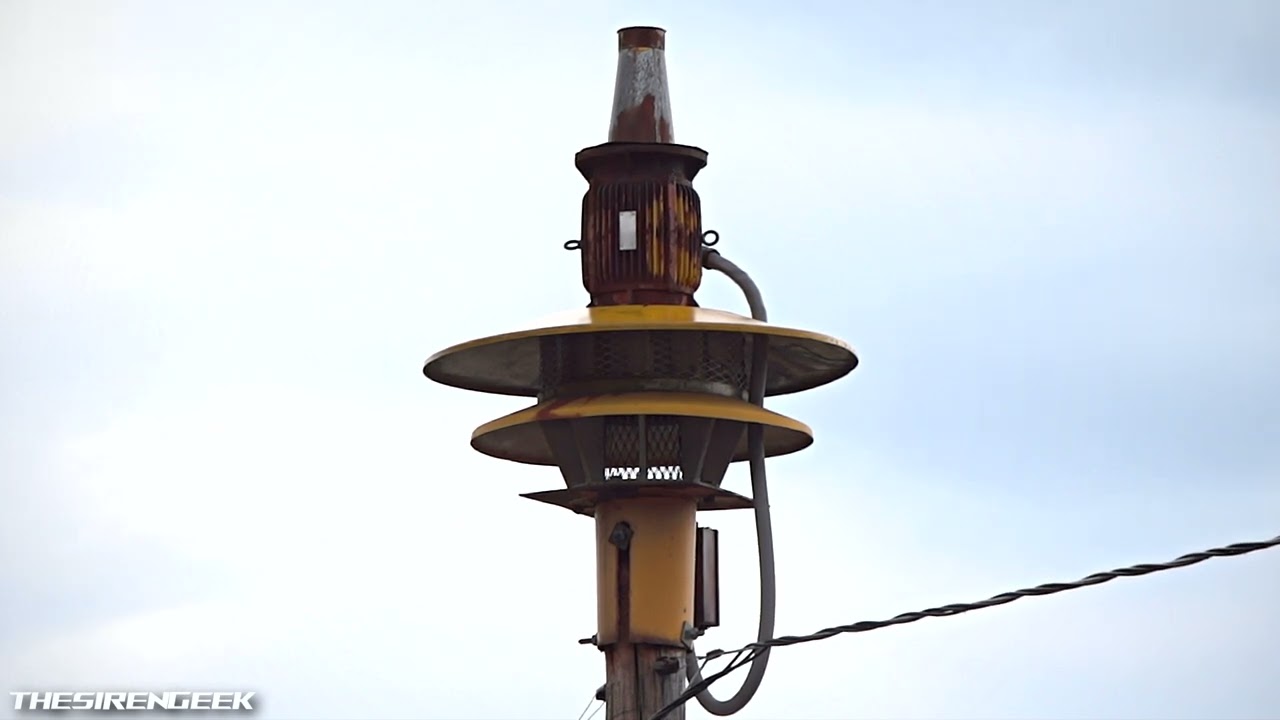 Single Tone Sound Master 115 Tornado Siren Test & Noon Blast - Alert x2 - Browntown (Green Co.), WI