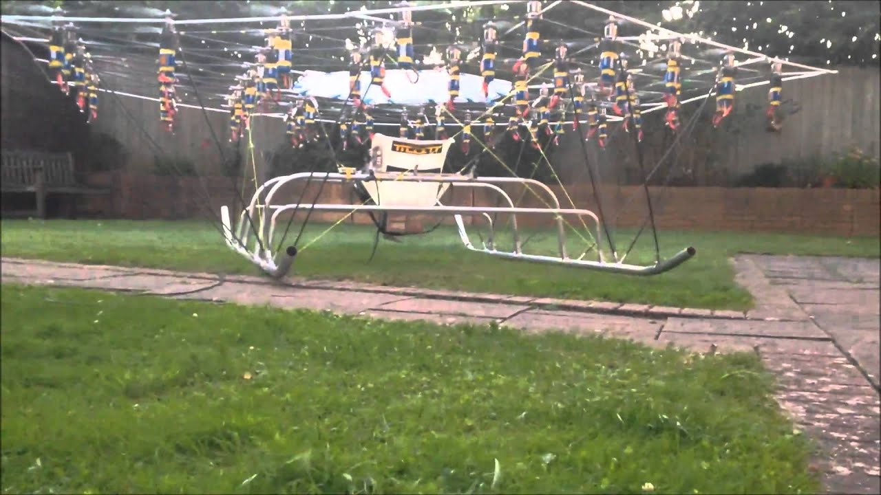 The Swarm prototype man carrying multirotor multicopter in testing