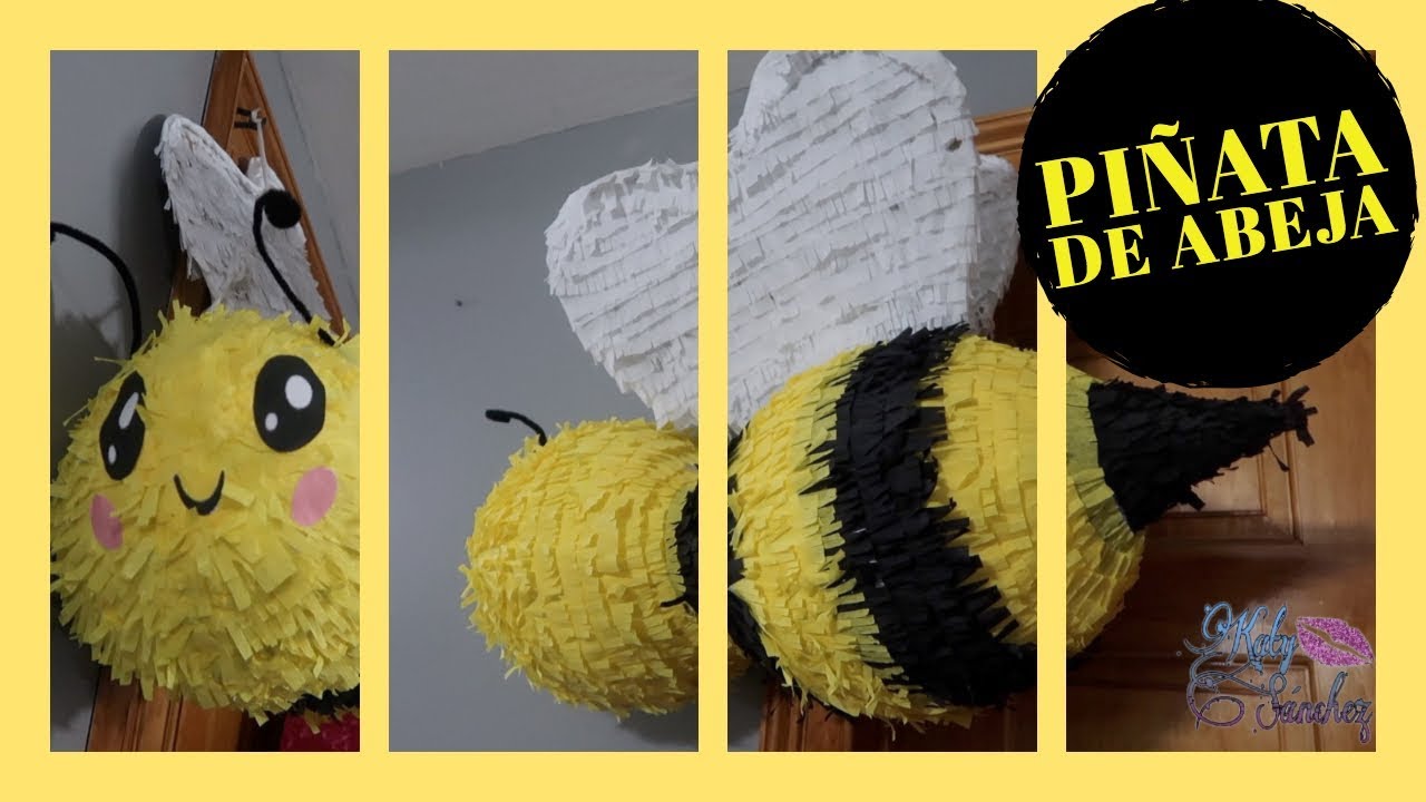 PIÑATA DE ABEJA(FACIL DE DE HACER)|KatySanchez