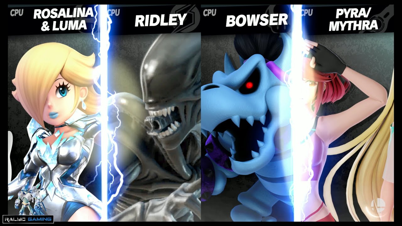 Emma Frost Rosalina vs Alien vs Dry Bowser vs Pyra/Mythra