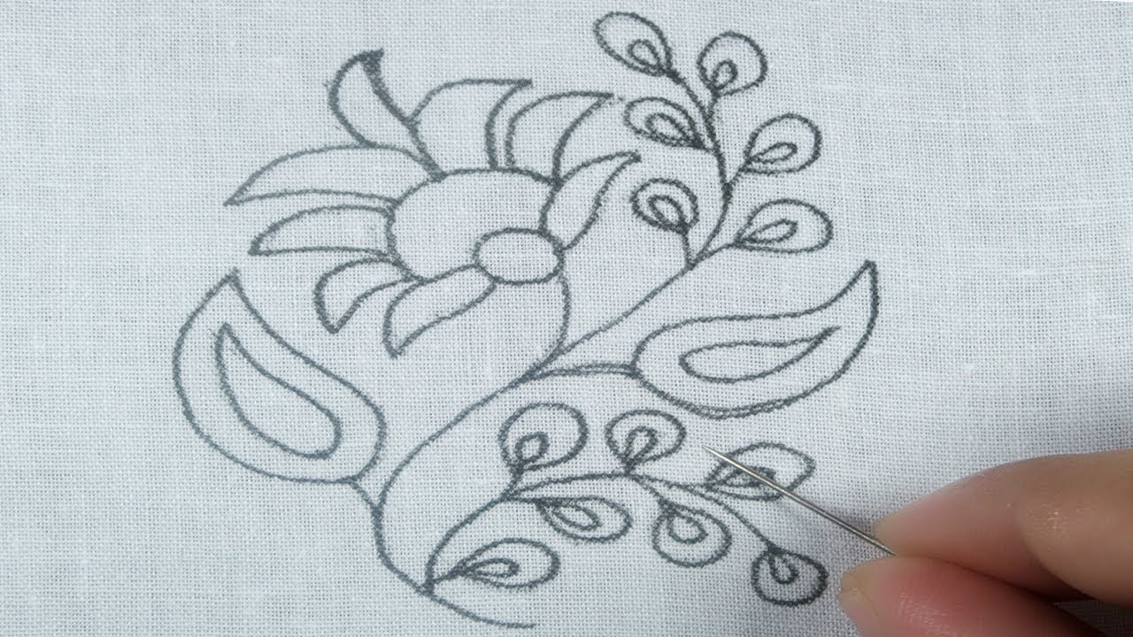Hand Embroidery amazing flower design with super easy stitch