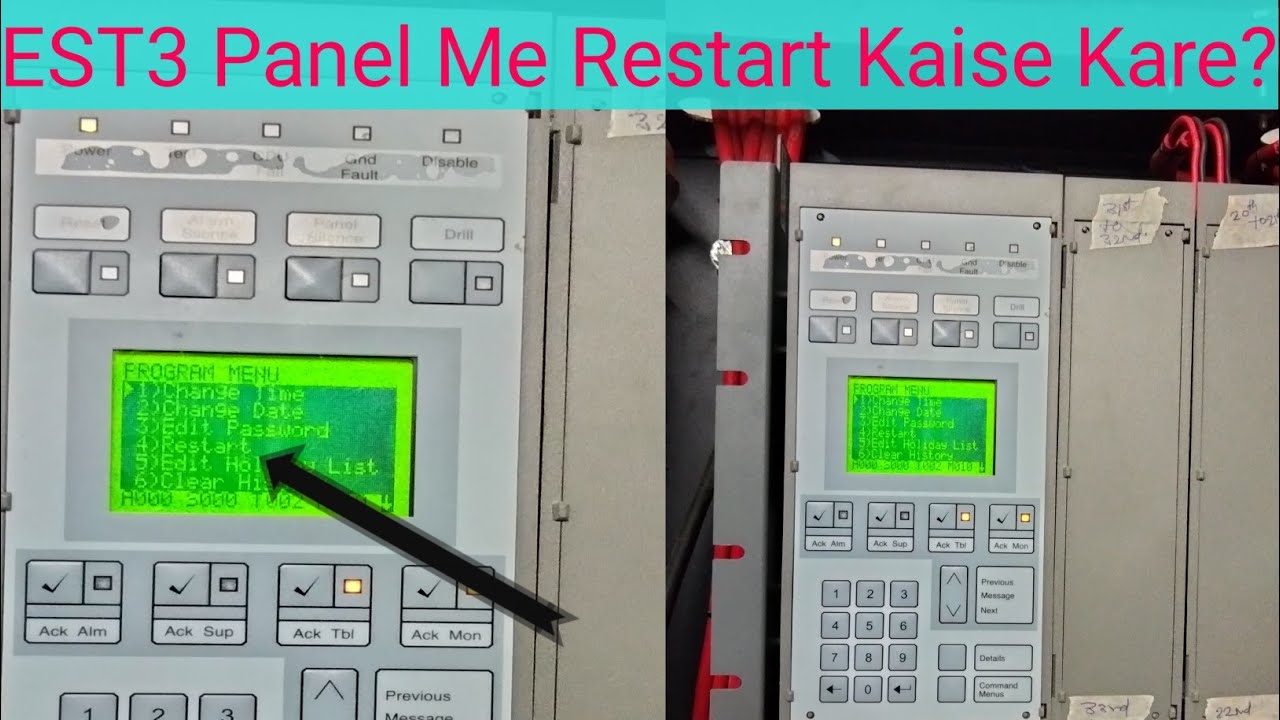 EST3 Fire Panel Me Restart Kaise Kare?