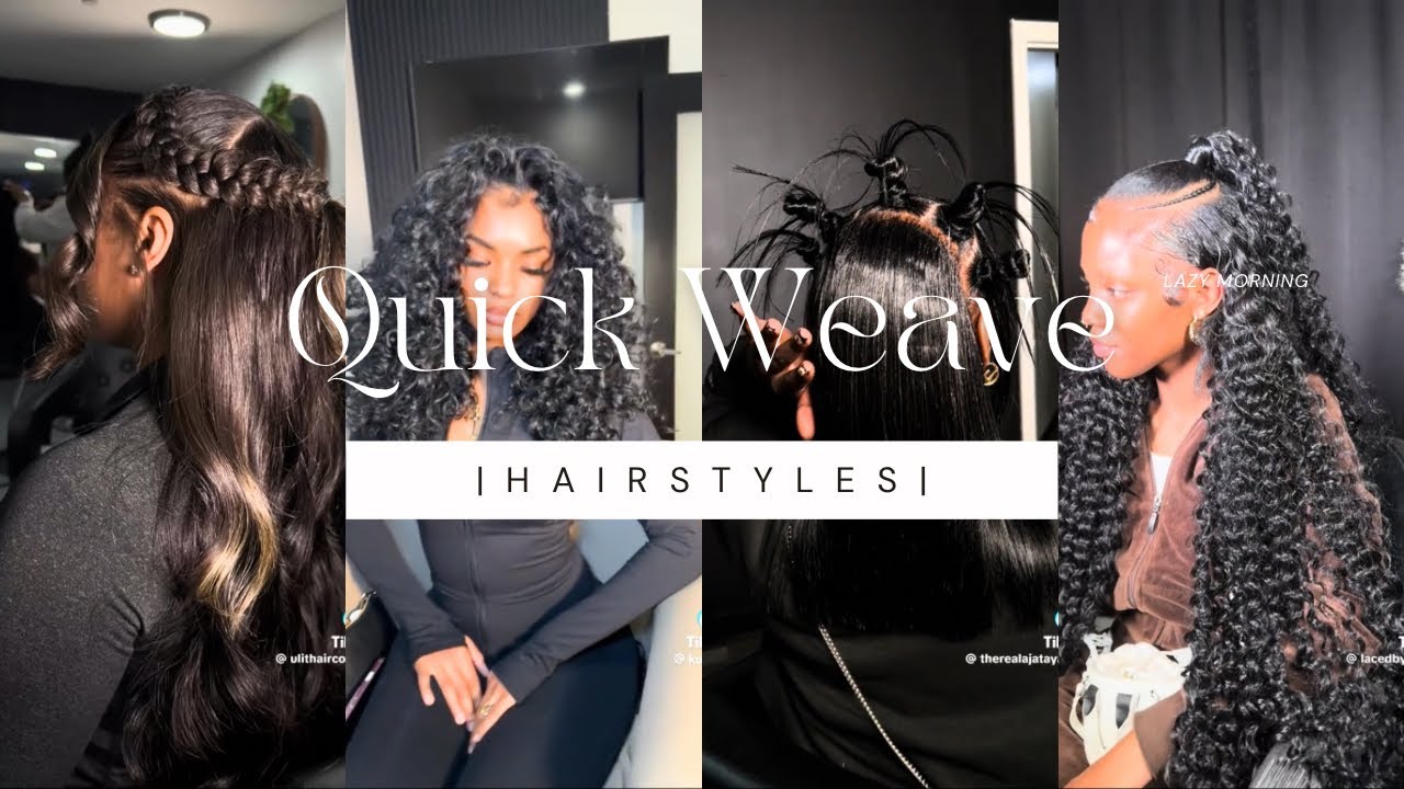 ULTIMATE QUICK WEAVE HAIRSTYLES COMPILATION | LovelyNatural🤍