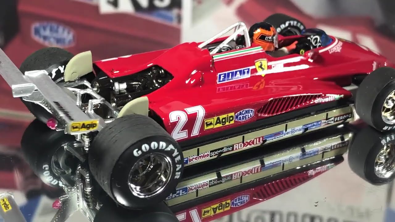 BR272-CH Brumm 1/43 Gilles Villeneuve Ferrari 126 C2 USA Grand Prix Long Beach 1982