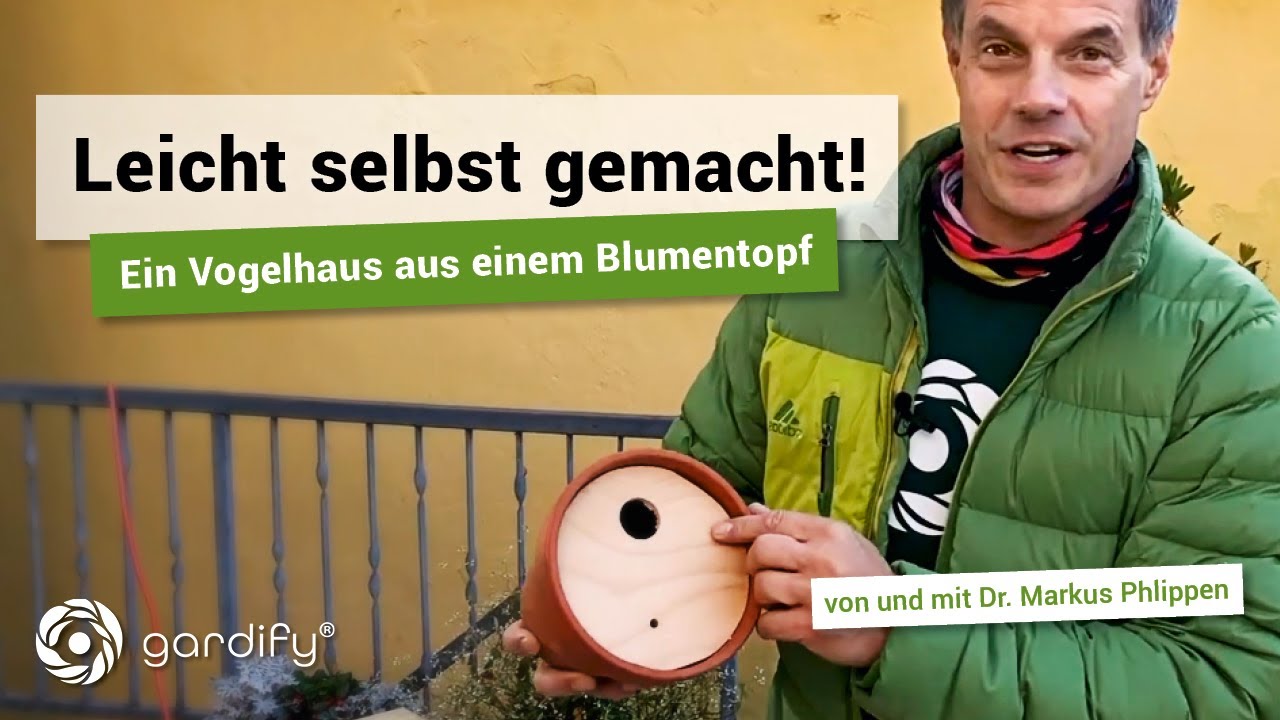 Ein Vogelhaus aus einem Blumentopf leicht selbst gemacht! | gardify Tipps