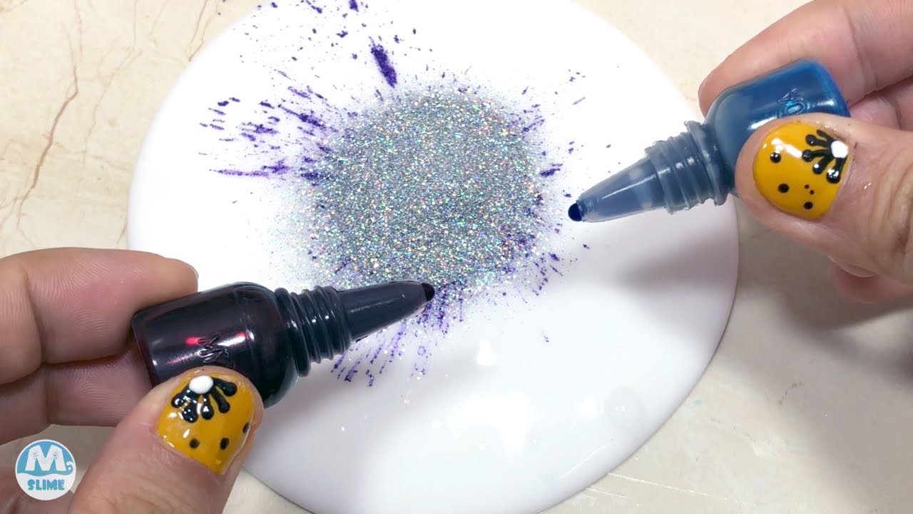 Slime Coloring - Most Satisfying Slime Video # 1 ! Min Slime