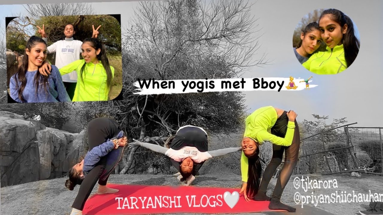 When yogis met Bboy @Superstretch_Harsh  | variation of flexibility | Taryanshi vlogs